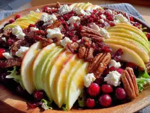 apple pecan salad with maple vinaigrette - featured image