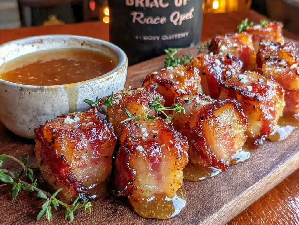 bacon-wrapped apple bites - featured image