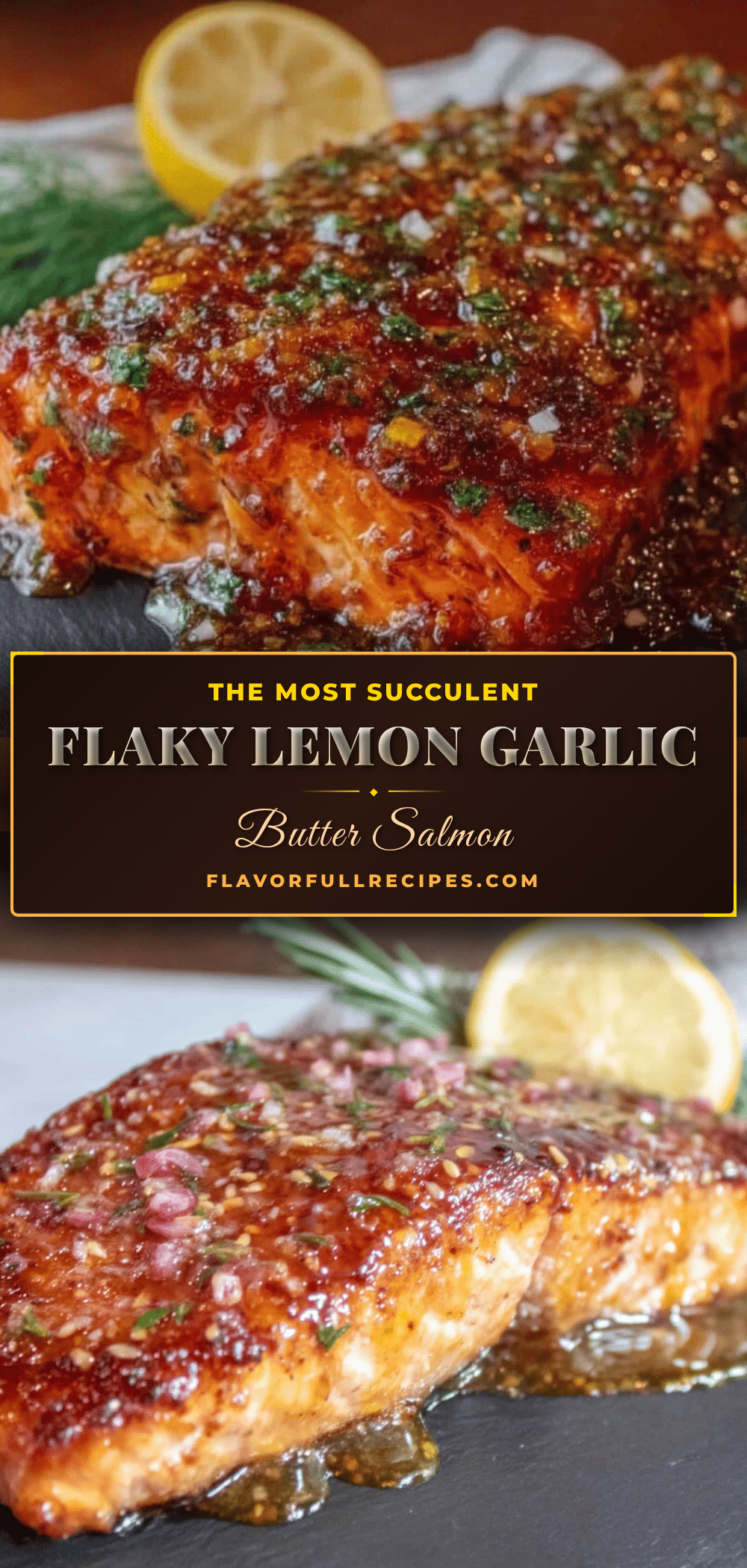 baked salmon with lemon garlic butter recipe