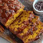 bakery-style chocolate chip pumpkin bread - featured image