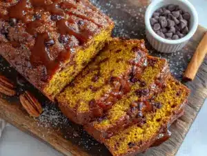 bakery-style chocolate chip pumpkin bread - featured image