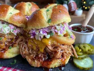 best slow cooker pulled pork sliders - featured image