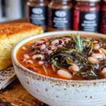 black-eyed pea and collard greens soup - featured image