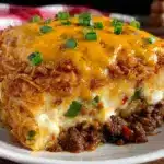 breakfast casserole with sausage and hash browns - featured image