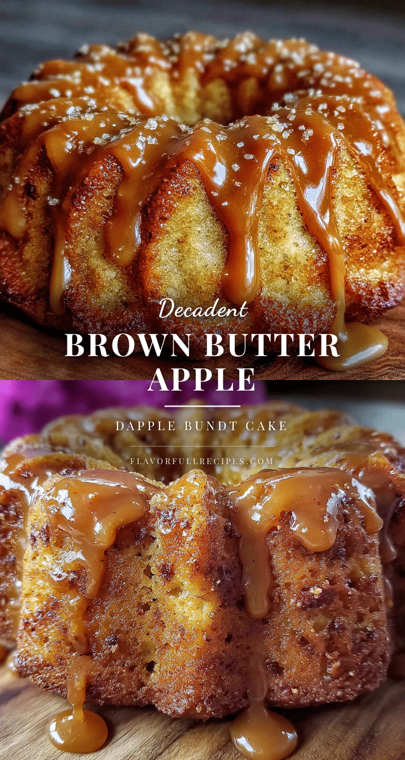 brown butter apple dapple bundt cake recipe