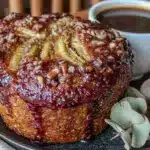 brown butter pumpkin banana muffins - featured image