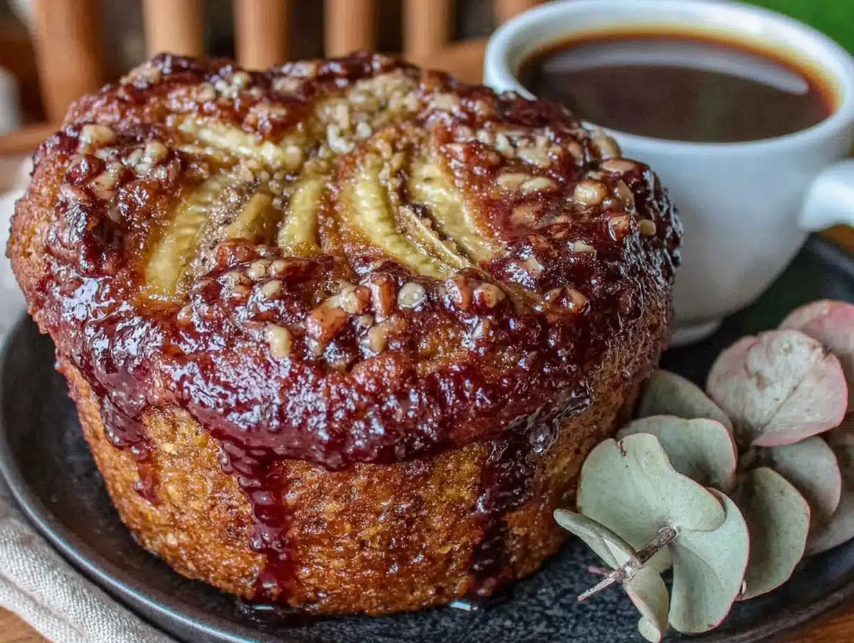 brown butter pumpkin banana muffins - featured image