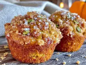 brown butter pumpkin muffins - featured image