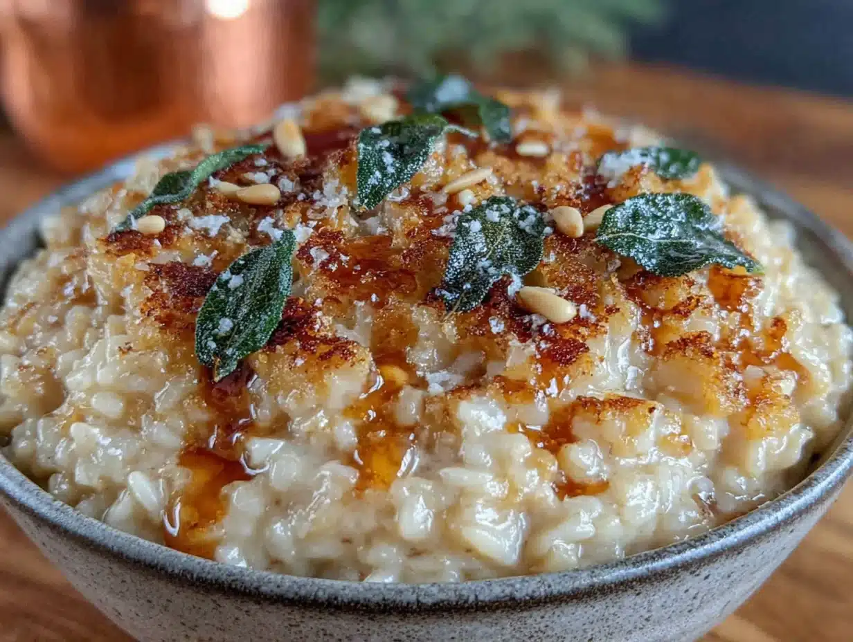 brown butter squash risotto - featured image