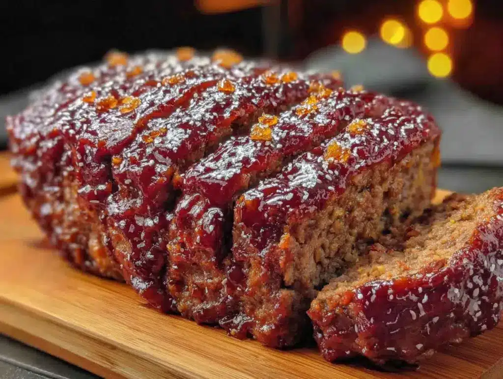 brown sugar glazed meatloaf - featured image