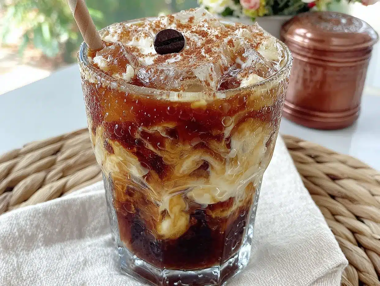 brown sugar oat milk iced espresso preparation steps