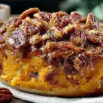 brown sugar pecan sweet potato casserole - featured image