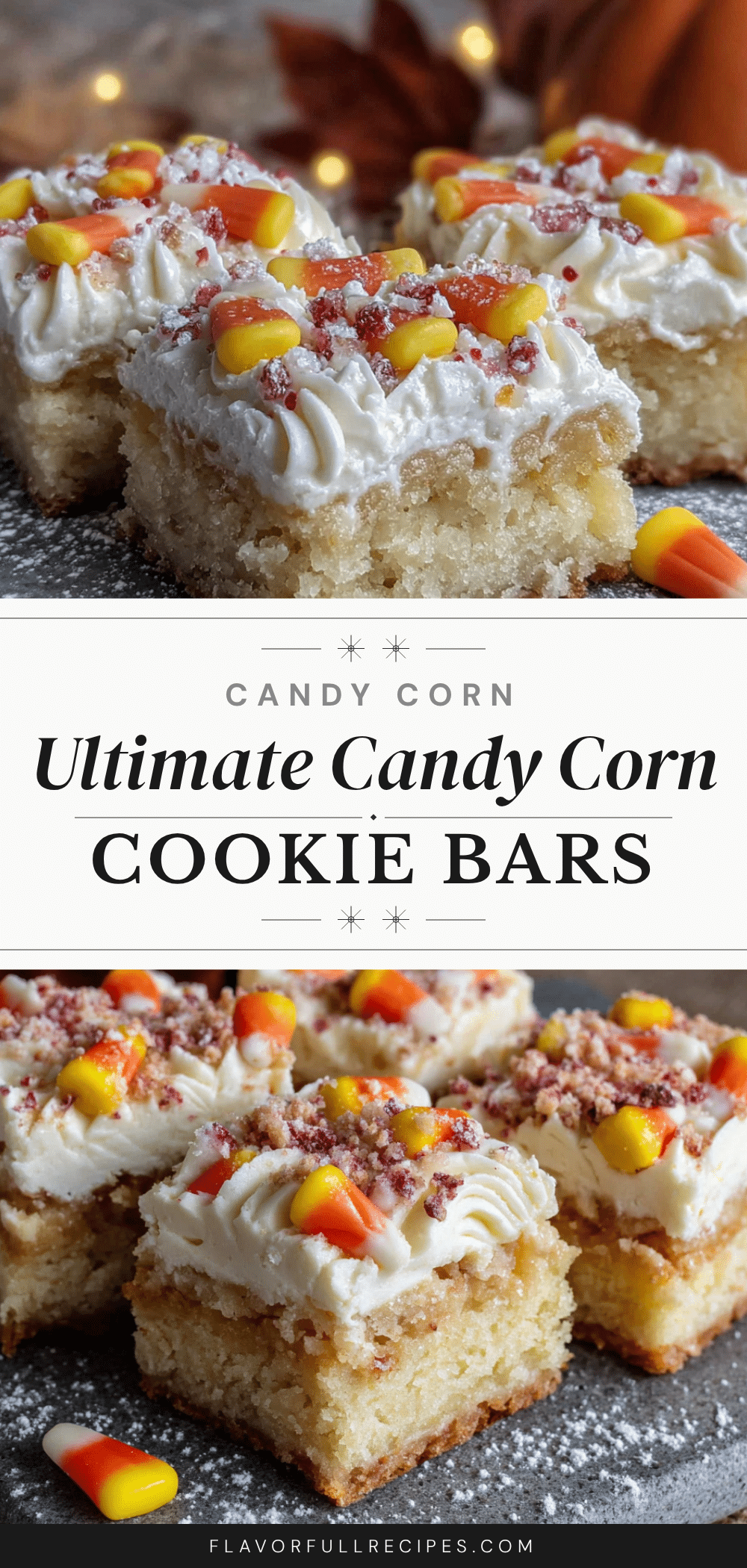 candy corn sugar cookie bars recipe