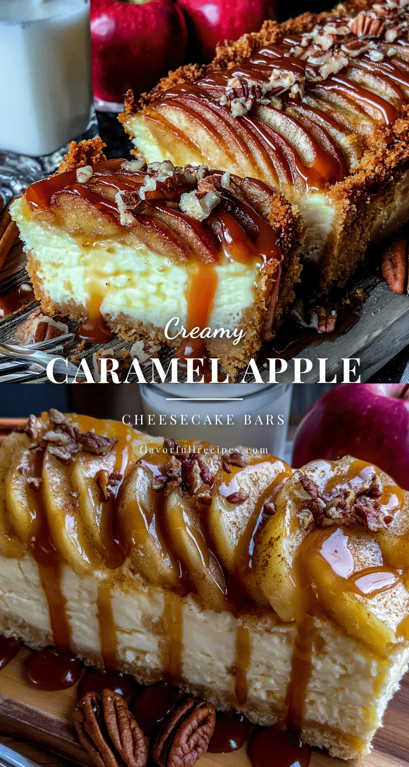 caramel apple cheesecake bars recipe