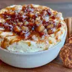 caramel apple cheesecake dip - featured image
