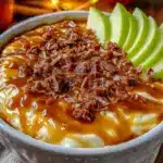 caramel apple cheesecake dip - featured image