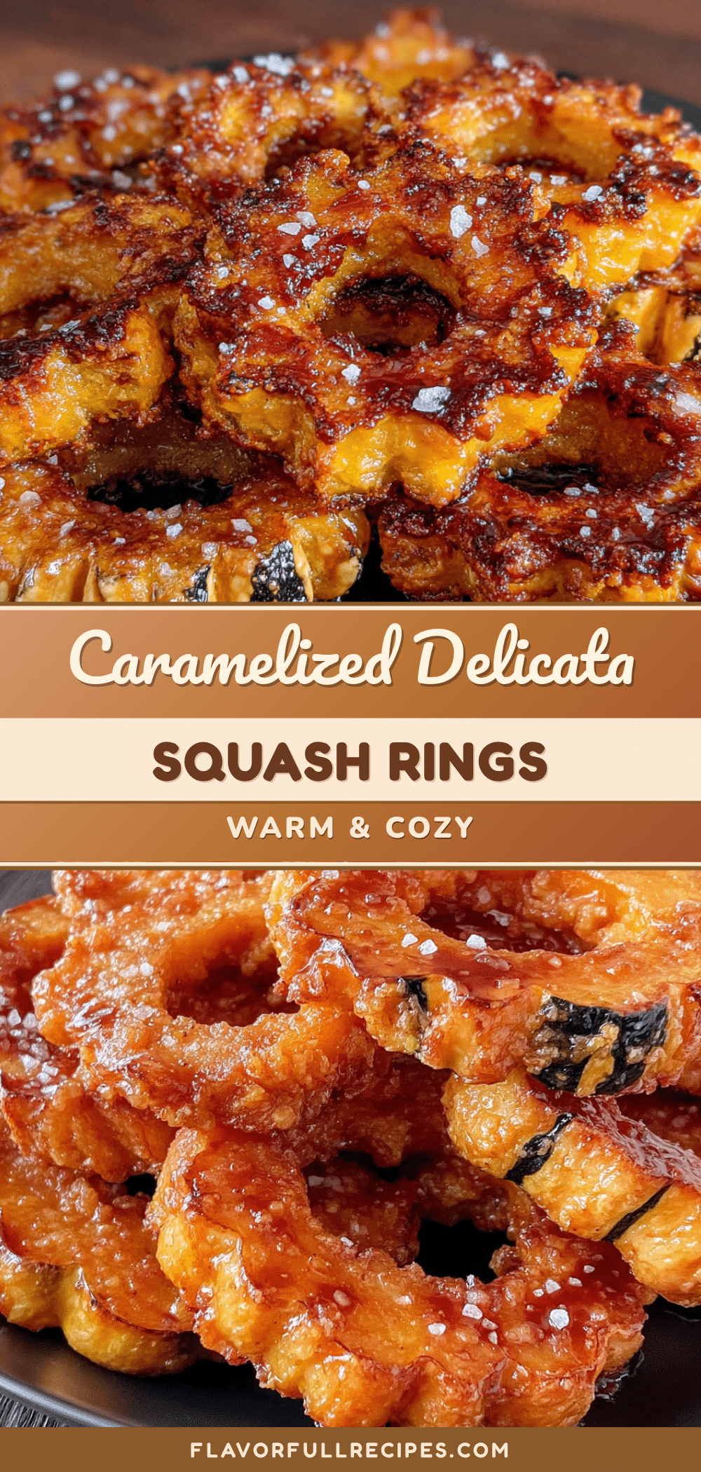 caramelized brown sugar roasted delicata squash rings recipe