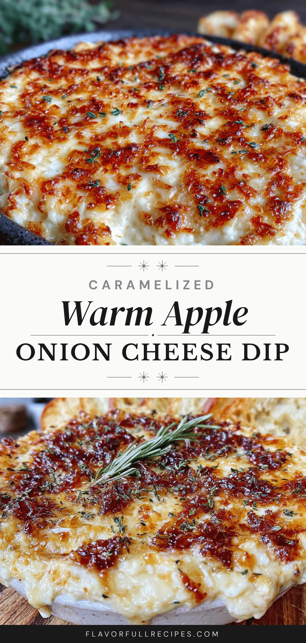 caramelized onion and apple cheese dip recipe