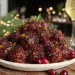 champagne cocktail meatballs - featured image
