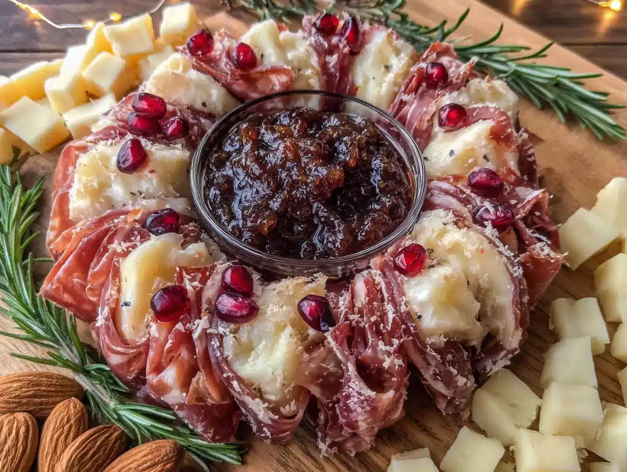 Christmas Charcuterie Wreath Board - featured image