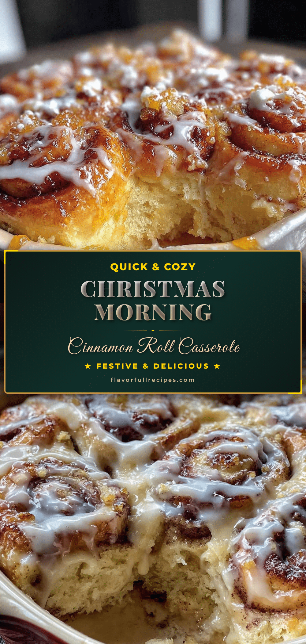 christmas morning cinnamon roll casserole recipe