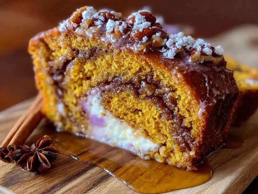cinnamon swirl pumpkin bread - featured image