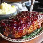 classic beef meatloaf with brown sugar glaze - featured image