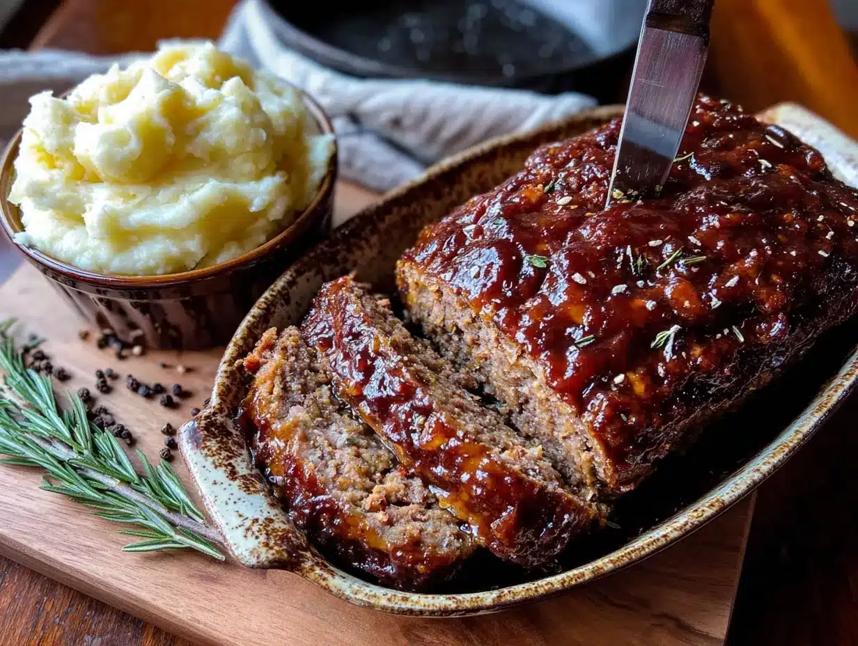 classic beef meatloaf with brown sugar glaze preparation steps