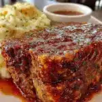 classic meatloaf with brown sugar glaze - featured image