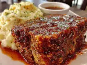 classic meatloaf with brown sugar glaze - featured image
