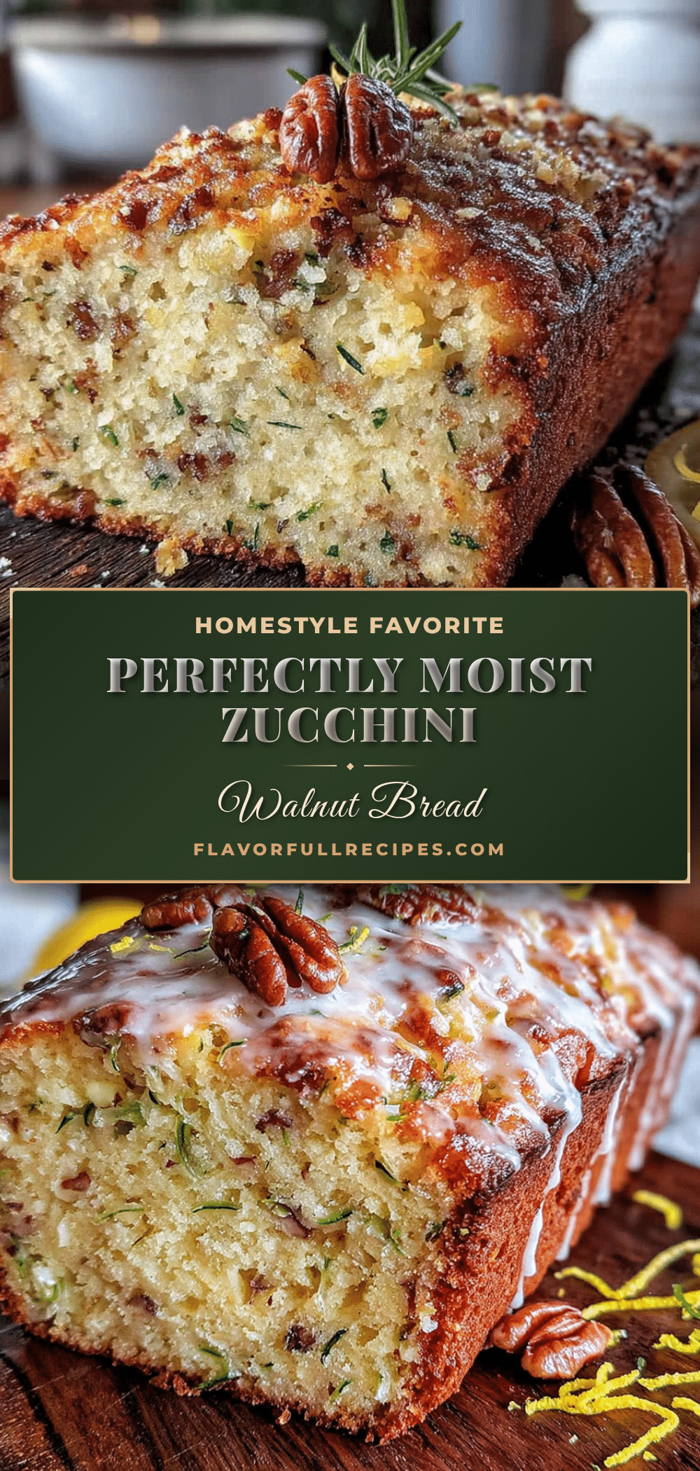 classic zucchini bread with walnuts recipe