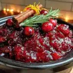 cozy slow cooker cranberry sauce with orange zest - featured image