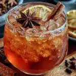 cozy spiced apple cider fall mocktail - featured image