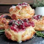 cranberry brie bites - featured image