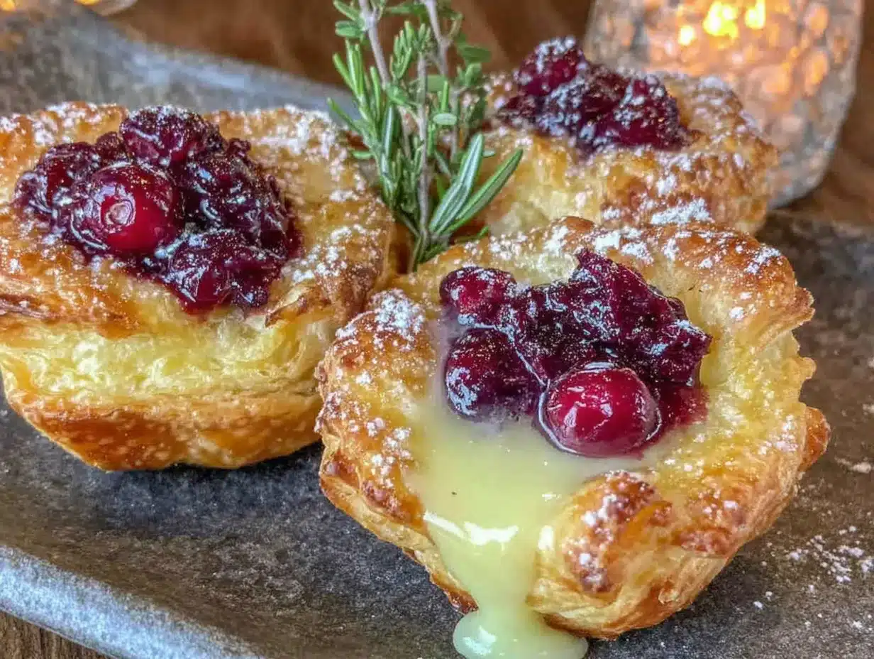 cranberry brie bites preparation steps