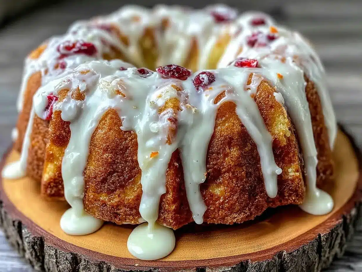 cranberry orange bundt cake preparation steps
