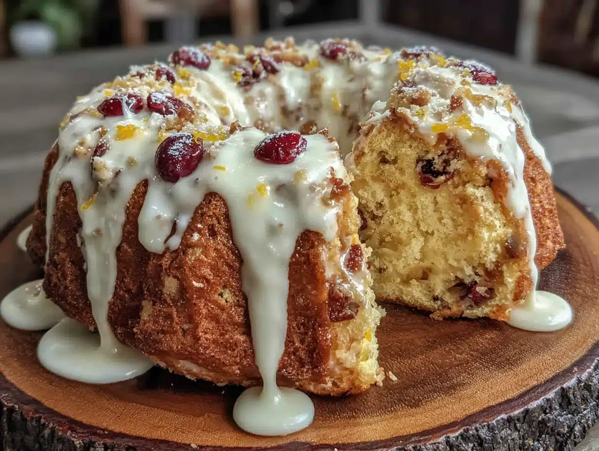 cranberry orange bundt cake - featured image