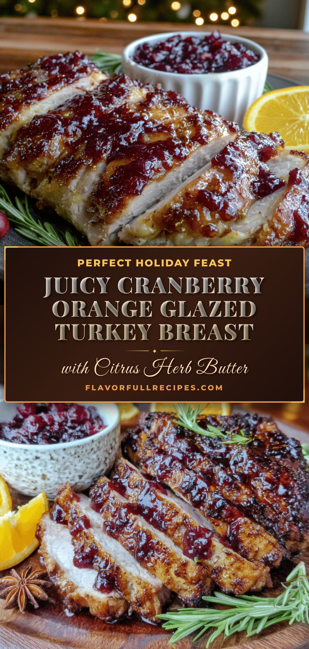 cranberry orange glazed turkey breast recipe
