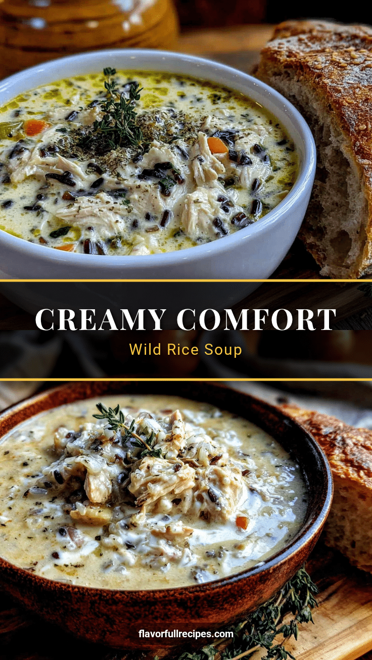 creamy chicken and wild rice soup recipe