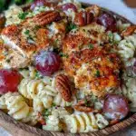 creamy chicken pasta salad - featured image