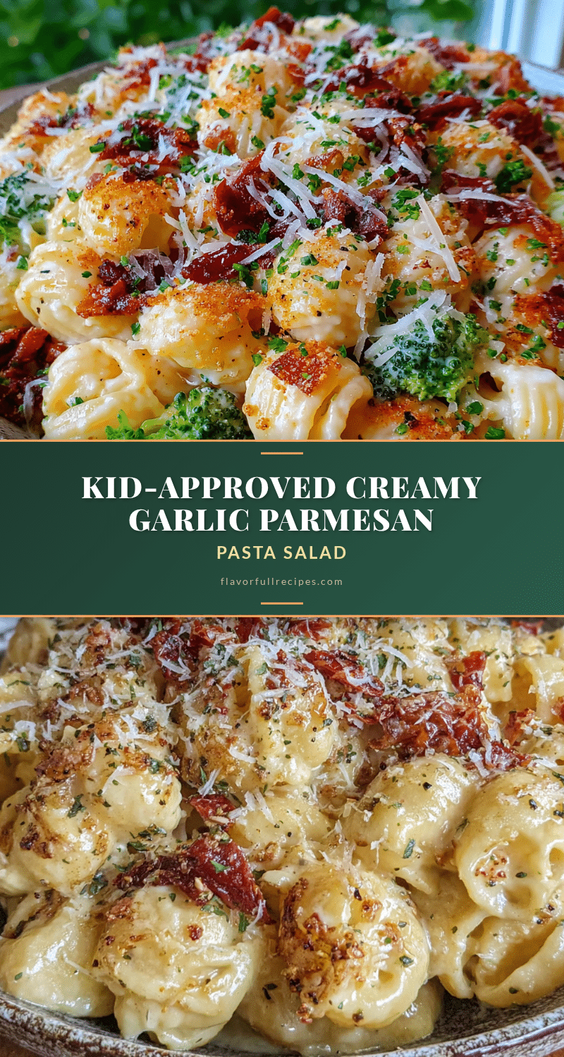 creamy garlic parmesan pasta salad recipe