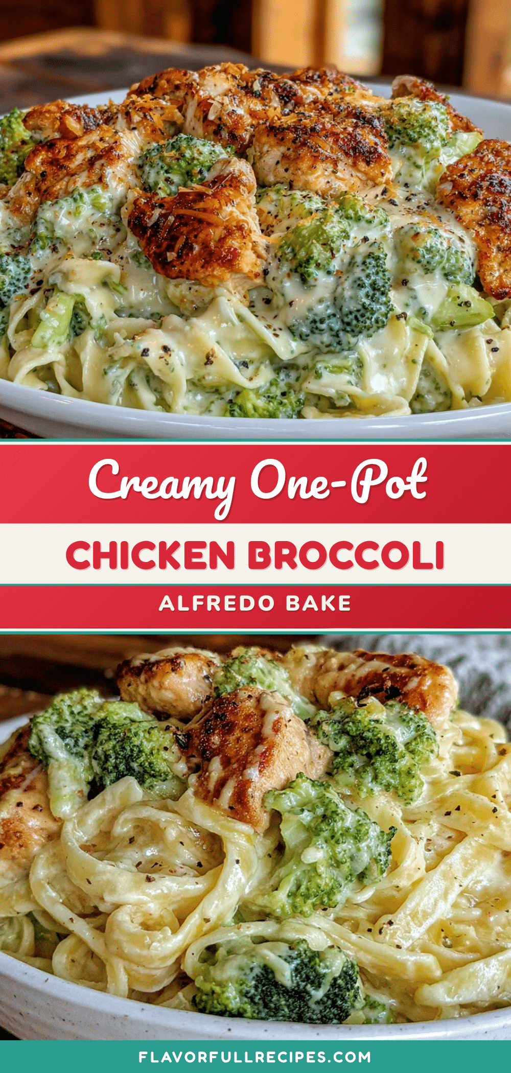creamy one-pot chicken and broccoli alfredo recipe