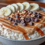 creamy overnight peanut butter protein oats - featured image