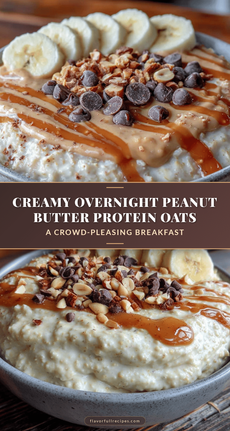 creamy overnight peanut butter protein oats recipe
