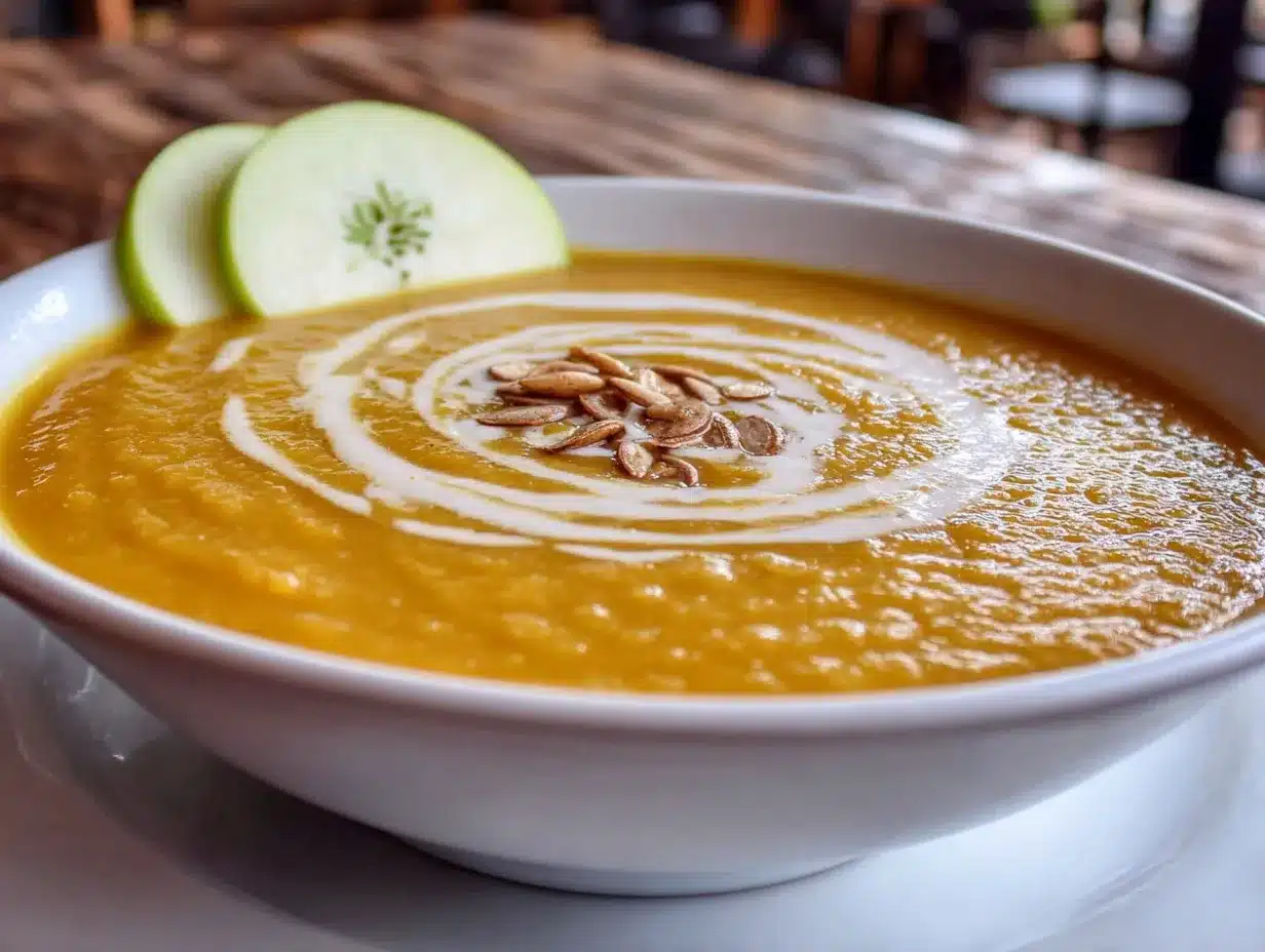 creamy roasted butternut squash apple soup preparation steps