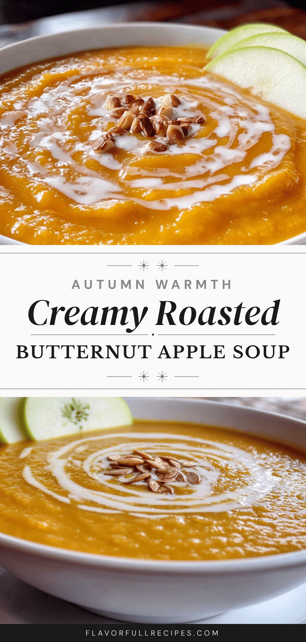creamy roasted butternut squash apple soup recipe