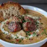 creamy sausage and potato soup - featured image