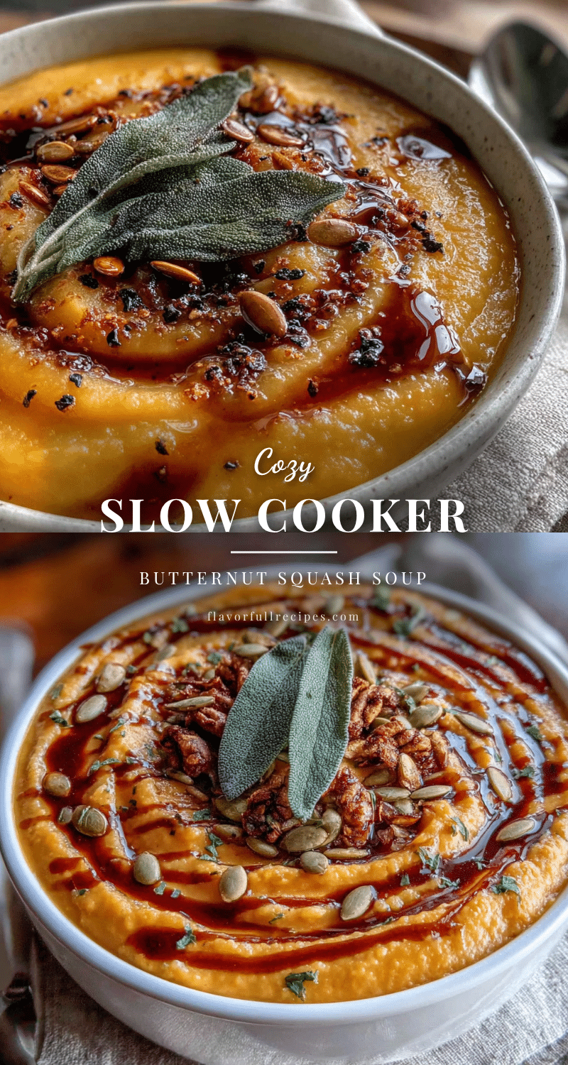 creamy slow cooker butternut squash soup recipe
