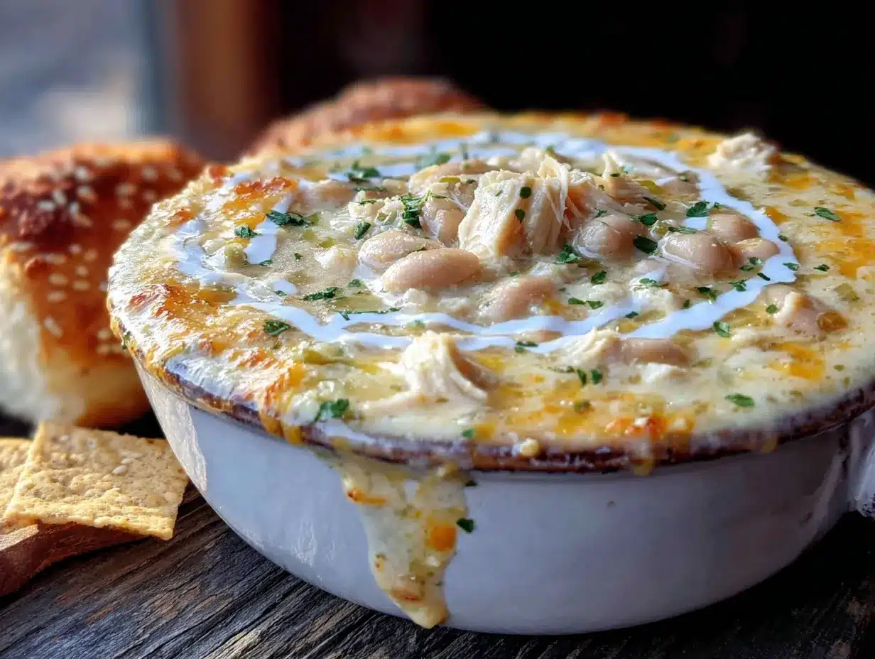 creamy slow cooker white chicken chili preparation steps