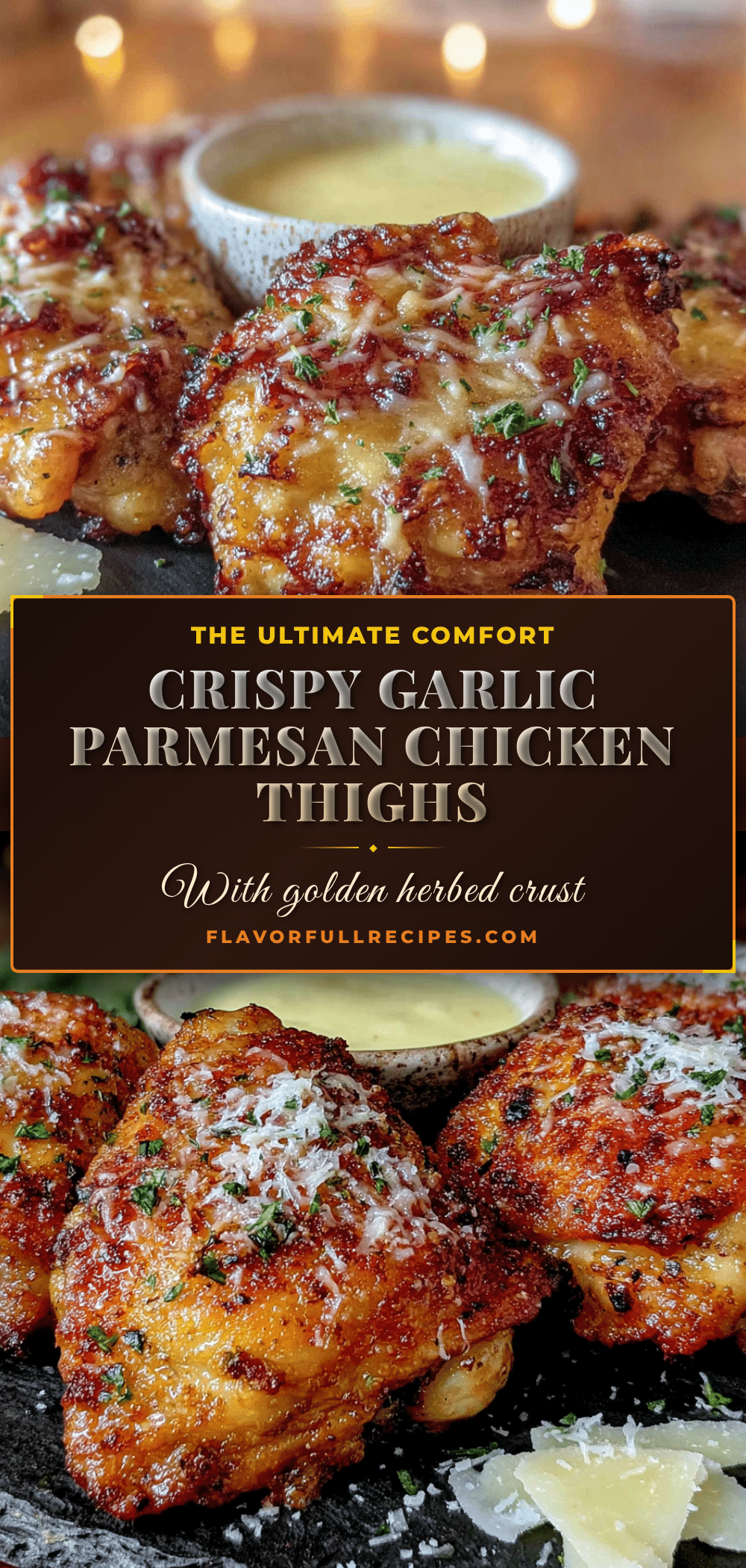 crispy air fryer garlic parmesan chicken thighs recipe